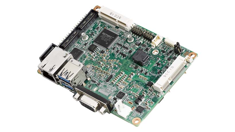 2.5" Pico-ITX Single Board Computer Intel<sup>®</sup> Celeron N3350, 1 x GbE, H/S Mini PCIe, 2 x USB 3.0, 2 x USB 2.0, 2 x COM